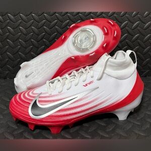 Nike Zoom Air Vapor Pro 1 Football Cleats White Red Mens Size 9